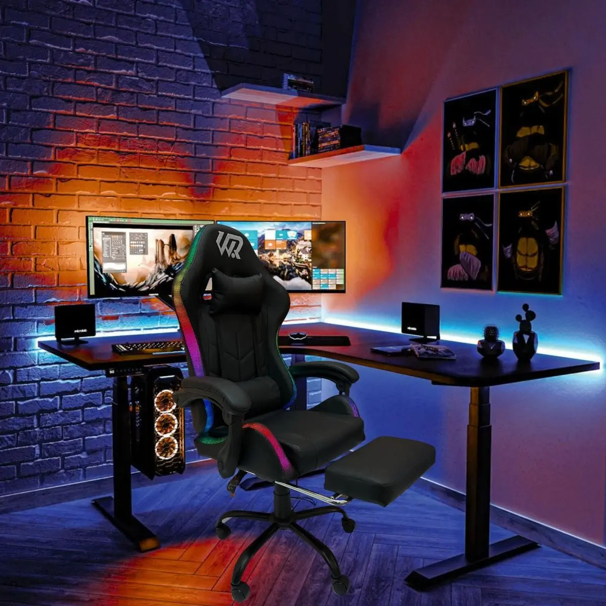 Cadeira Gamer X-Ray Led Ergonomica